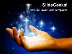 Sparkling stardust abstract powerpoint templates and powerpoint backgrounds 0811