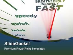 Speedometer Slow To Fast Travel PowerPoint Templates And PowerPoint Backgrounds 0911