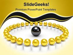 Spheres leadership powerpoint templates and powerpoint backgrounds 0611