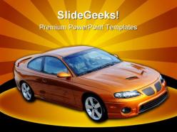 Sports car travel powerpoint templates and powerpoint backgrounds 0511