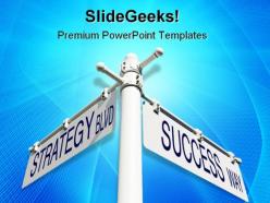 Strategy success metaphor powerpoint templates and powerpoint backgrounds 0811