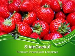 Strawberries01 food powerpoint templates and powerpoint backgrounds 0211