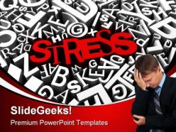 Stress business powerpoint background and template 1210