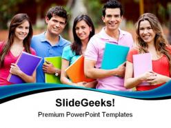 Students group education powerpoint templates and powerpoint backgrounds 0411