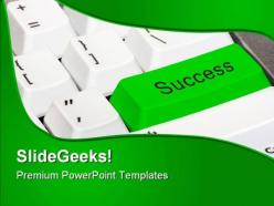 Success computer powerpoint templates and powerpoint backgrounds 0811