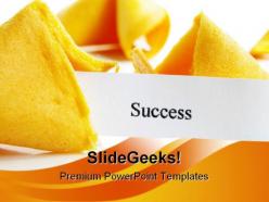 Success Cookie Business PowerPoint Templates And PowerPoint Backgrounds 0311