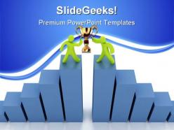 Success graph business powerpoint templates and powerpoint backgrounds 0511