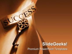 Success key security powerpoint templates and powerpoint backgrounds 0311