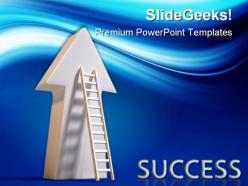 Success ladder business powerpoint templates and powerpoint backgrounds 0411