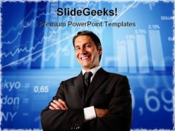Success man01 business powerpoint background and template 1210