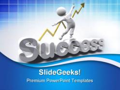 Success man business powerpoint templates and powerpoint backgrounds 0711