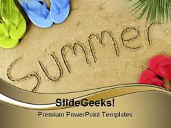 Summer holidays powerpoint templates and powerpoint backgrounds 0811