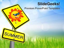 Summer vacations holidays powerpoint templates and powerpoint backgrounds 0611
