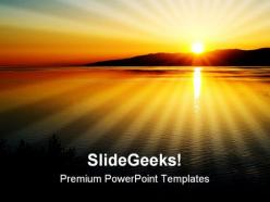 Sunset nature powerpoint templates and powerpoint backgrounds 0411