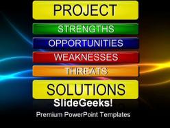 Swot analysis business powerpoint templates and powerpoint backgrounds 0811