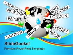 Tagging on world earth powerpoint templates and powerpoint backgrounds 0411