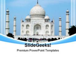 Taj mahal india beauty powerpoint templates and powerpoint backgrounds 0311