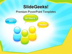 Talking buddies internet powerpoint templates and powerpoint backgrounds 0911