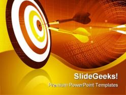 Target abstract business powerpoint templates and powerpoint backgrounds 0411