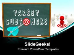 Target customers success powerpoint templates and powerpoint backgrounds 0911