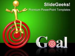 Target goal business powerpoint templates and powerpoint backgrounds 0611