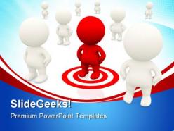 Target man business powerpoint templates and powerpoint backgrounds 0311