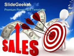Target sales finance powerpoint templates and powerpoint backgrounds 0311