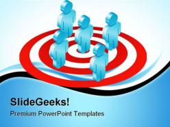 Target team business powerpoint templates and powerpoint backgrounds 0611