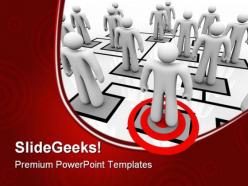 Targeted employee business powerpoint templates and powerpoint backgrounds 0611