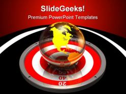 Targeting the world business powerpoint templates and powerpoint backgrounds 0511