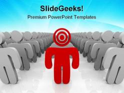 Targeting your customer business powerpoint templates and powerpoint backgrounds 0811