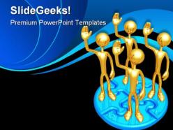 Team communication powerpoint templates and powerpoint backgrounds 0611