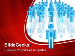 Team leader leadership powerpoint templates and powerpoint backgrounds 0611