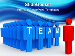 Team leadership powerpoint templates and powerpoint backgrounds 0511