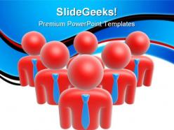 Team symbol business powerpoint templates and powerpoint backgrounds 0811