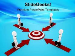 Team target business powerpoint templates and powerpoint backgrounds 0811