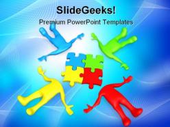 Team thinking people powerpoint templates and powerpoint backgrounds 0211