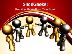 Teamwork02 business powerpoint templates and powerpoint backgrounds 0411