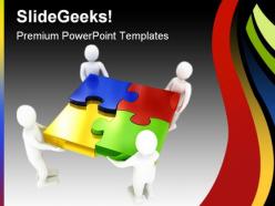 Teamwork02 business powerpoint templates and powerpoint backgrounds 0811