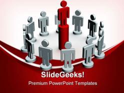 Teamwork02 leadership powerpoint templates and powerpoint backgrounds 0611