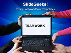 Teamwork03 business powerpoint templates and powerpoint backgrounds 0711
