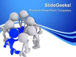 Teamwork07 leadership powerpoint templates and powerpoint backgrounds 0811