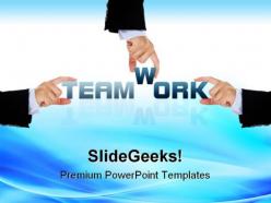 Teamwork business concept handshake powerpoint templates and powerpoint backgrounds 0811