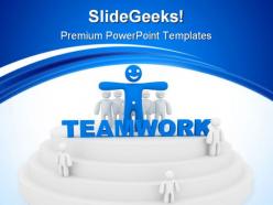 Teamwork business leadership powerpoint templates and powerpoint backgrounds 0911
