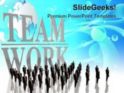 Teamwork business powerpoint templates and powerpoint backgrounds 0711