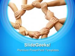 Teamwork business powerpoint templates and powerpoint backgrounds 0911
