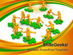 Teamwork leadership powerpoint templates and powerpoint backgrounds 0911