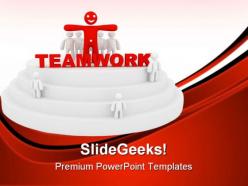 Teamwork success business powerpoint templates and powerpoint backgrounds 0811