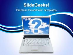 Technical question computer powerpoint templates and powerpoint backgrounds 0811