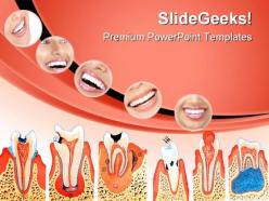 Teeth illustration dental powerpoint templates and powerpoint backgrounds 0411